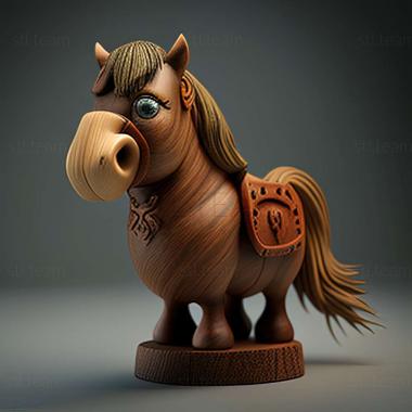 3D модель Дюймовочка карликовая лошадь известное животное (STL)